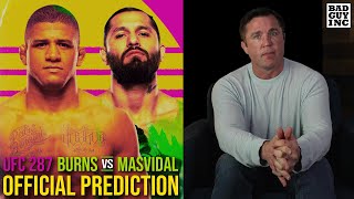 Official Prediction Jorge Masvidal vs Gilbert Burns  UFC 287 [upl. by Liggett]