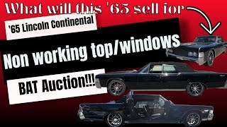 1965 Lincoln Continental Convertible  BaT Listing Review Dec 23 [upl. by Aisiat]