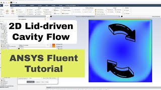 ANSYS Fluent CFD 2D Cavity Flow Tutorial [upl. by Sculley144]