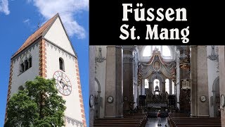 FÜSSEN OAL Stadtpfarrkirche St Mang  Vollgeläut [upl. by Tennek]