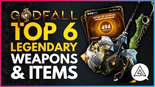 GODFALL  Top 6 Legendary Weapons amp Items You Need to Check Out [upl. by Ecinahs]