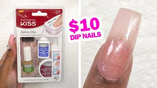 DIY Salon Quality Nails with Kiss Dip Powder [upl. by Kcirrem]