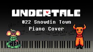 Undertale  022 Snowdin Town PianoSynthesia [upl. by Flemings792]