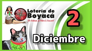 Resultado LOTERIA DE BOYACA Sabado 2 de Diciembre de 2023 [upl. by Atidnan]