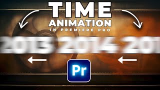 SCROLLING Timeline YEAR ANIMATION In Premiere Pro [upl. by Arreit191]