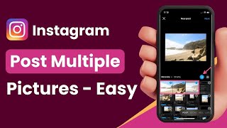 How to Post Multiple Pictures on Instagram [upl. by Oliviero422]