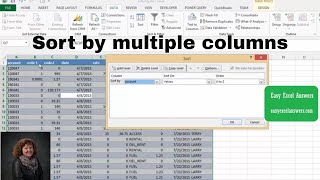 How to sort by multiple columns in Excel [upl. by Veator]