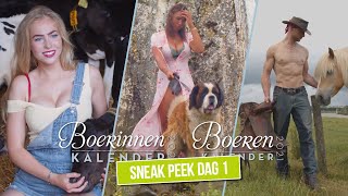 Sneak Peek Boeren amp Boerinnen Kalender 2021 Photoshoot Dag 1 [upl. by Cacka647]