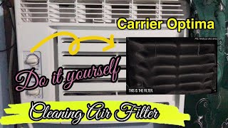 HOW TO CLEAN THE AIR FILTER OF CARRIER OPTIMA DOITYOURSELF  Xhiia Cardinio [upl. by Otreblon450]