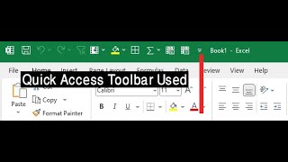 Customize Quick Access Toolbar Used [upl. by Akema870]