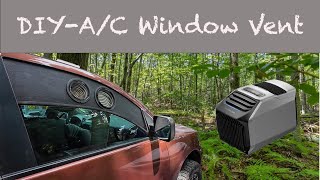 Make your own AC Window Vent for camping [upl. by Bac]