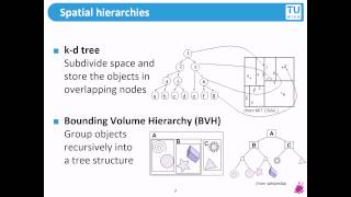 TU Wien Rendering 19  Space Partitioning 1 [upl. by Abbye]