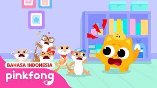 Lagu Cicak dan lain  Cicak di dinding Lima Cicak Lompat Cicak EDM  Pinkfong Lagu Anak Indonesia [upl. by Amersham]