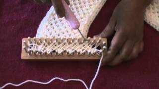 CRISS CROSS STITCH Loom Knitting [upl. by Zwart]