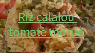 Cuisine créole riz calalou tomate et morue wa gou paw [upl. by Navonod66]