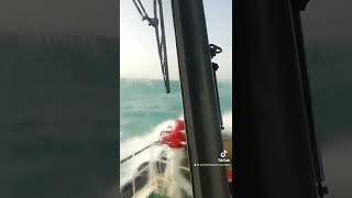 Rogue Wave Hits Fishing Trawler North Sea [upl. by Zoes539]