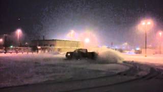 Duramax donuts in snow [upl. by Ollehto946]