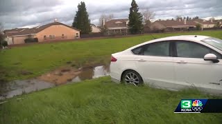 Abandoned vehicle pulled from a creek in Elk Grove [upl. by Berni672]