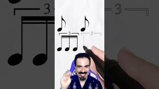 🎵¿Cómo suena el tresillo de semicorchea😲¡Apréndelo aquí💪🏻😎 educación musica shorts [upl. by Delinda452]