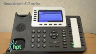 How to set up a conference call on a hosted GXP series Grandstream phone [upl. by Lamej]