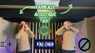 Comment fabriquer des panneaux acoustiquephonique DIY suspendus cest pas cher et cest top [upl. by Phail]