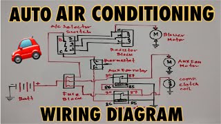 Basic Auto Air Conditioning Wiring Diagram [upl. by Lacram]