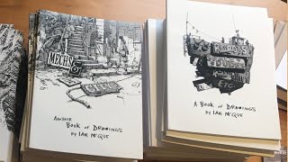 A Book of Drawings by Ian McQue book flip [upl. by Eittah]