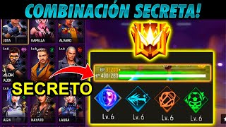 🔴 15 MEJORES COMBINACIONES de HABILIDADES en FREE FIRE 🔥  SUBE a HEROICO y MAESTRO [upl. by Zilef]