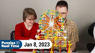 🧩 Building with KNEX amp finishing that Cat Puzzle  Puzzles in Real Time 1823 [upl. by Nela]