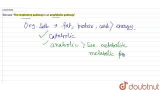 Discuss â€œThe respiratory pathway is an amphibolic pathwayâ€ [upl. by Aiduan]