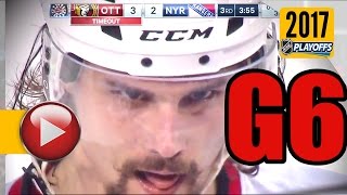 Ottawa Senators vs New York Rangers 2017 NHL Playoffs Round 2 Game 6 May 9th 2017 HD [upl. by Arlin]