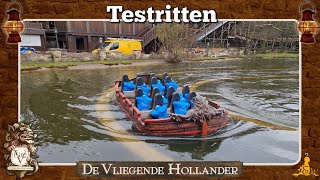 Efteling De Vliegende Hollander  Testritten na jaarlijks onderhoud 2024 [upl. by Epul]