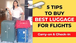 5 Tips to Buy the Best Trolley Bags for Flights in 2023 Best Luggage for Flights [upl. by Milstone]