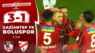 Gaziantep FK 3  1 Boluspor MAÇ ÖZETİ Ziraat Türkiye Kupası 5 Tur Maçı 22122022 [upl. by Novyad]