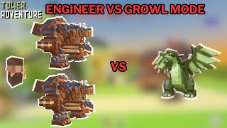 8 Engineer Rework Vs Growl Mode in Tower Adventure ROBLOX [upl. by Daub]