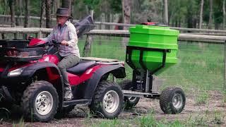 Fertiliser Spreader  greenPRO  ATV towable [upl. by Terb]