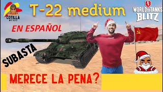 Reseña T22 medium World of Tanks Blitz en Español  Merece la pena T22 medium  Subasta WoT Blitz [upl. by Nylla]