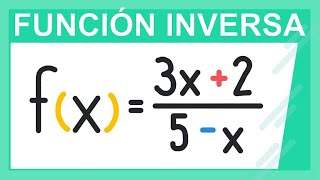 Función inversa  Algebraica y Racional [upl. by Htenaj]