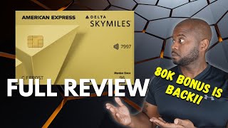 Delta Skymiles Gold American Express Card Review  WORTH IT in 2024 [upl. by Hafeetal82]