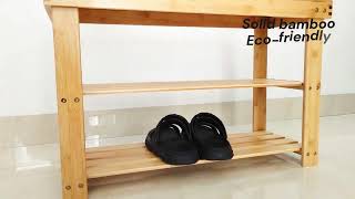 nice bamboo shoes rack [upl. by Durnan143]