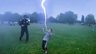 he thinks he can control a lightning strike [upl. by Dmitri]