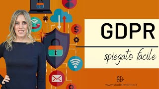 GDPR spiegato FACILE  Studiare Diritto Facile [upl. by Koblick296]