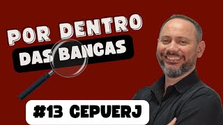 Por Dentro das Bancas 13  CEPUERJ  correção de prova [upl. by Claudian]