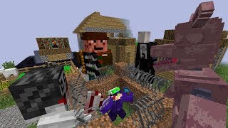 BASE DE TERRA VS APOCALIPSE DE MONSTROS  MINECRAFT ATIVIDADE SOBRENATURAL Ep 144 [upl. by Storer]