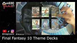 Final Fantasy 10 Theme Decks  Going In Blind [upl. by Lyrrehs]