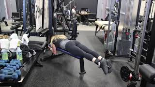 Lying Cable Hamstring Curl How To [upl. by Queen]