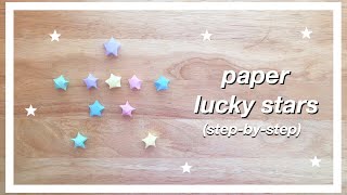 easiest PAPER STARS tutorial [upl. by Anastasie772]