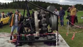 Wright Cyclone helicopter engine R1820 1425 hp startup [upl. by Phina551]