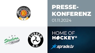 01112024  Pressekonferenz  Bietigheim Steelers vs EV Füssen [upl. by Laux]