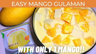 EASY MANGO GULAMAN RECIPE  How to Make Mango Gulaman Salad  Pinasarap [upl. by Enos334]